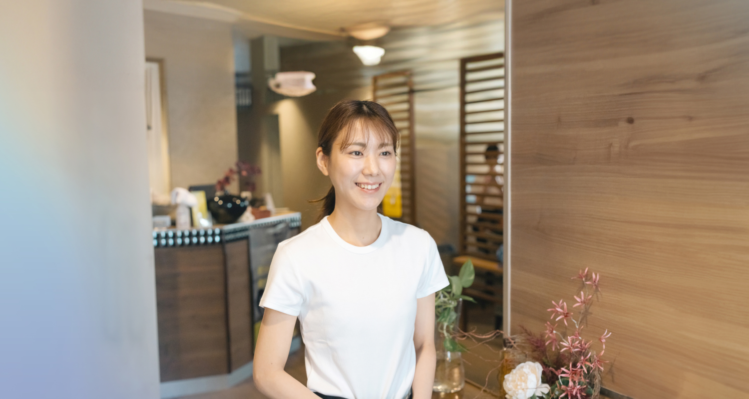 店内での接客